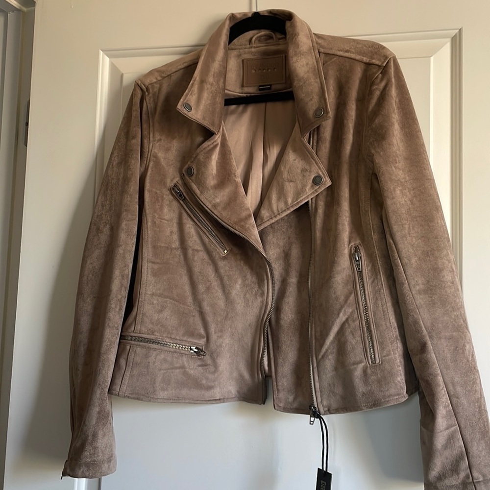 NWT Blank NYC Faux Suede Motorcycle Jacket